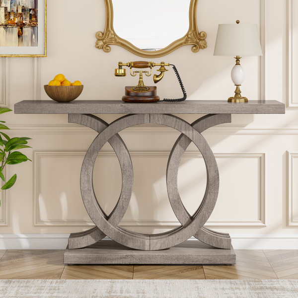Ebern Designs Andreafsky 55.11'' Farmhouse Wooden Console Table & Reviews | Wayfair